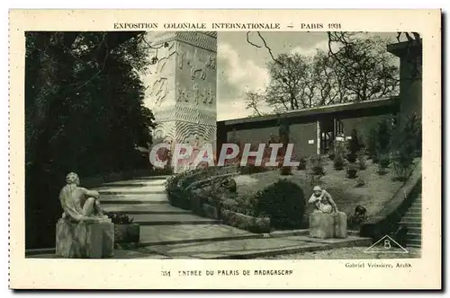 Cartes postales Exposition Coloniale Internationale Paris 1931 Entree Du Palais De Madagascar