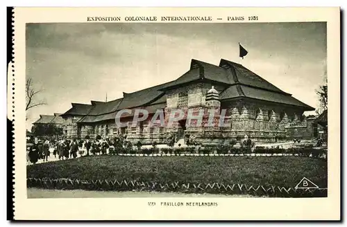 Cartes postales Exposition Coloniale Internationale Paris 1931 Pavillon Neerlandais