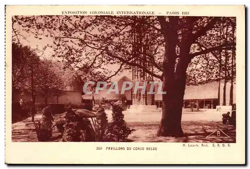 Cartes postales Exposition Coloniale Internationale Paris 1931 Pavillons Du Congo Belge