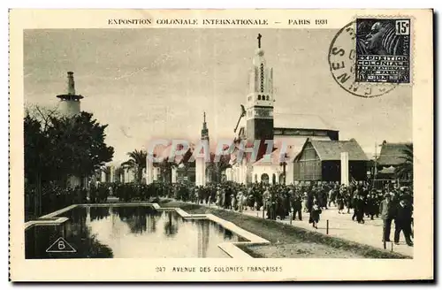 Ansichtskarte AK Exposition Coloniale Internationale Paris 1931 Avenue Des Colonies Francaises