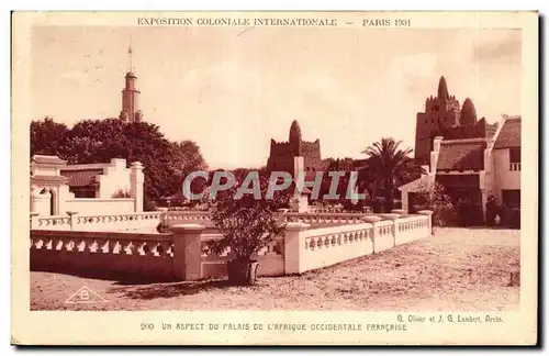 Cartes postales - Exposition Coloniale Internationale - Paris 1931 UN ASPECT DU PALAIS DE L AFRIQUE OCCIDENTALE