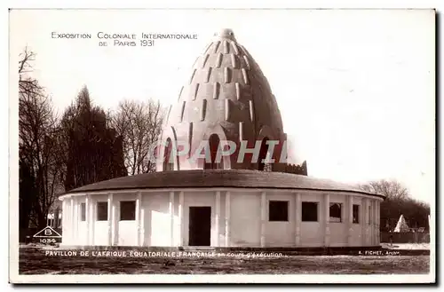 Cartes postales - Exposition Coloniale Internationale - Paris 1931 PAVILLON DE L AFRIQUE EQUATORIALE FRANCAISE