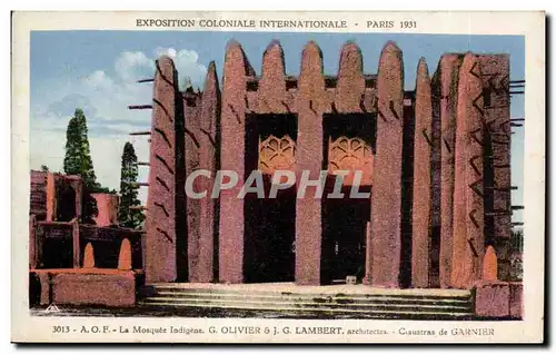 Ansichtskarte AK - Exposition Coloniale Internationale - Paris 1931 A O F - La Mosquee Indigene