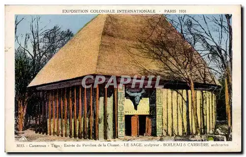 Ansichtskarte AK - Exposition Coloniale Internationale - Paris 1931 Cameroun - togo - Entree du pavillon de la Ch