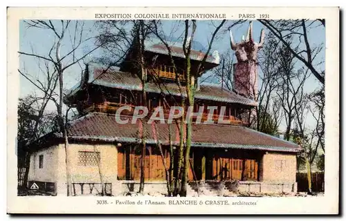 Cartes postales - Exposition Coloniale Internationale - Paris 1931 Pavillon de l Annam