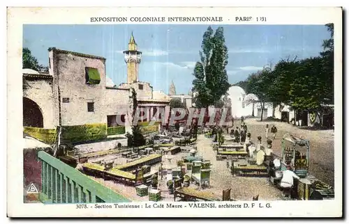 Cartes postales - Exposition Coloniale Internationale - Paris 1931 Section Tunisienne: Le Cafe Maure