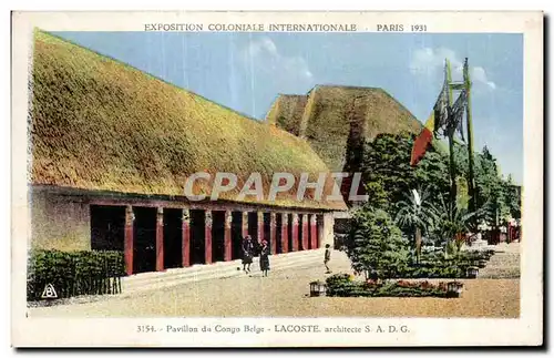 Ansichtskarte AK - Exposition Coloniale Internationale - Paris 1931 Pavillon de Congo Belge