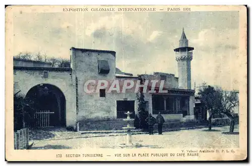 Ansichtskarte AK - Exposition Coloniale Internationale - Paris 1931 SECTION TUNISIENNE - VUE SUR LA PLACE PUBLIQU