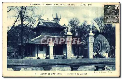 Ansichtskarte AK Exposition Coloniale Internationale de paris Section De L indochine pavillon de l annam