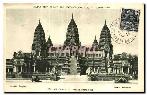 Ansichtskarte AK Exposition Coloniale Internationale de paris angkor vat facade principale