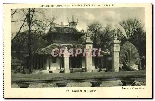 Cartes postales Exposition Coloniale Internationale de paris pavillon de l annam