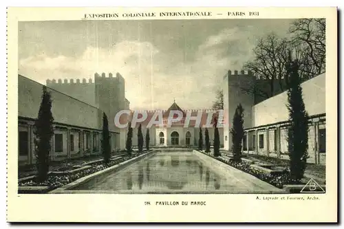 Cartes postales Exposition Coloniale Internationale de paris pavillon de maroc