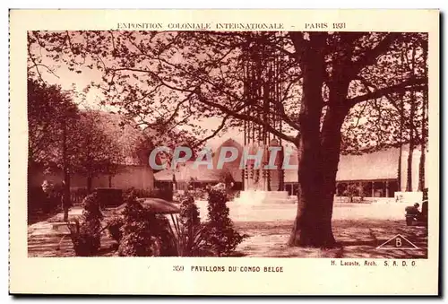 Cartes postales Exposition Coloniale Internationale de paris pavillons du congo belge