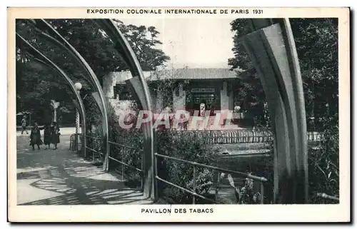 Cartes postales Exposition Coloniale Internationale De pavillon des tabacs