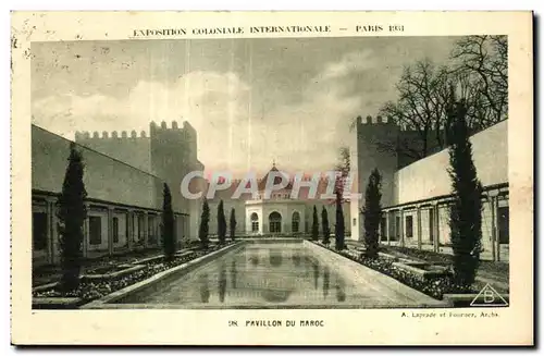 Ansichtskarte AK Exposition Coloniale Internationale De Paris pavillon du maroc