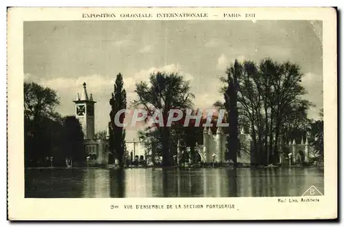 Cartes postales - Exposition coloniale Internationale - Paris 1931 Vue D ensemble de la section Portugaise