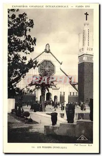 Ansichtskarte AK - Exposition Coloniale Internationale - Paris 1931 Les Missions Catholiques