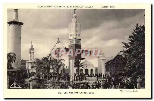 Cartes postales - Exposition Coloniale Internationale - Paris 1931 Les Missions Catholiques