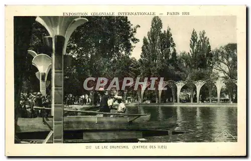 Cartes postales - Exposition Coloniale Internationale - Paris 1931 Le Lac Daumesnil (Entree de Iles)