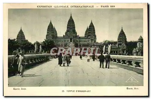 Cartes postales - Exposition Coloniale Internationale - Paris 1931 Temple Angkor Vat