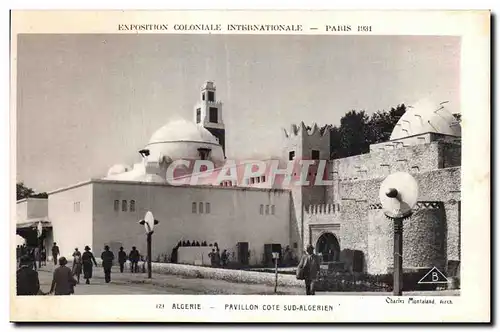 Cartes postales - Exposition Coloniale Internationale - Paris 1931 Algerie - Pavillon Cote Sud - Algerien