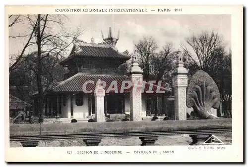 Cartes postales - Exposition Coloniale Internationale - Paris 1931 Section de L Indochine - Pavillon de L Annam