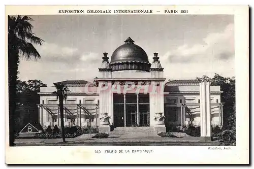 Cartes postales -Exposition Coloniale Internationale - Paris 1931 Palais de la Martinique