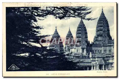 Cartes postales -Exposition Coloniale Internationale - Paris 1931 Temple D Angkor-vat