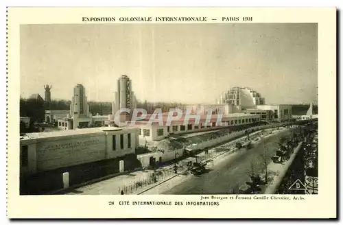 Ansichtskarte AK -Exposition Coloniale Internationale - Paris 1931 Cite Internationale des Informations