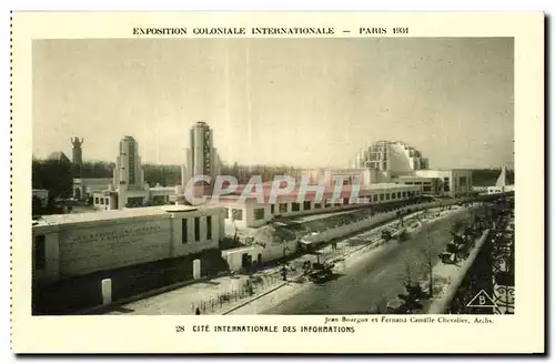 Cartes postales -Exposition Coloniale Internationale - Paris 1931 Cite Internationale des Informations