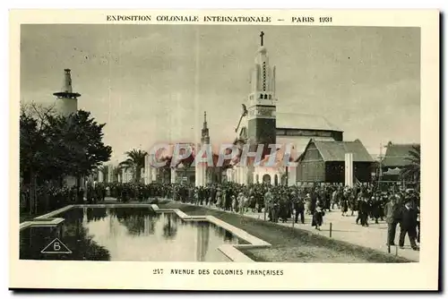 Cartes postales -Exposition Coloniale Internationale - Paris 1931 Avenue des colonies Francaises