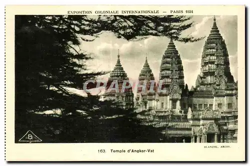 Cartes postales -Exposition Coloniale Internationale - Paris 1931 Temple d Angkor - Vat