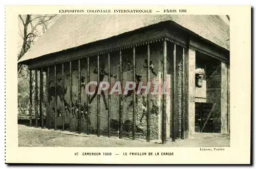 Cartes postales - Exposition Coloniale Internationale - Paris 1931 Camaroun Togo - Le pavillon de la chasse