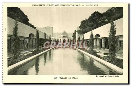 Cartes postales - Exposition Coloniale Internationale - Paris 1931 Pavillon du Maroc