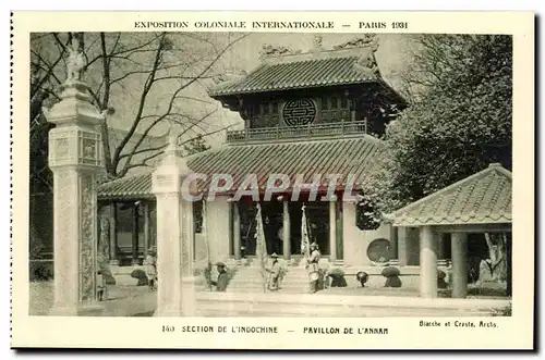 Cartes postales - Exposition Coloniale Internationale - Paris 1931 Section de l Indochine - Pavillon de l Annam