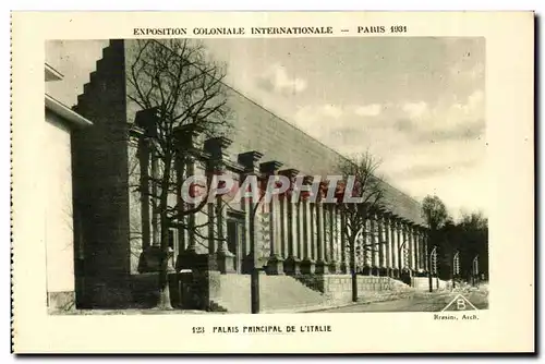 Ansichtskarte AK - Exposition Coloniale Internationale - Paris 1931 Palaise Principle de l Italie