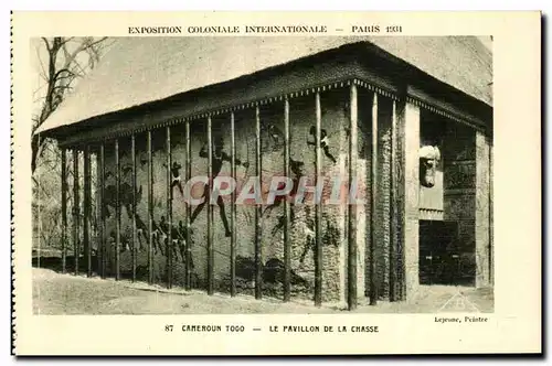 Ansichtskarte AK - Exposition Coloniale Internationale - Paris 1931 Cameroun Togo - Le Pavillon de la Chasse