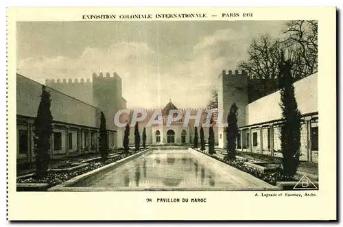 Cartes postales - Exposition Coloniale Internationale - Paris 1931 Pavillon du Maroc