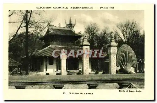 Cartes postales - Exposition Coloniale Internationale - Paris 1931 Pavillon de l Annam