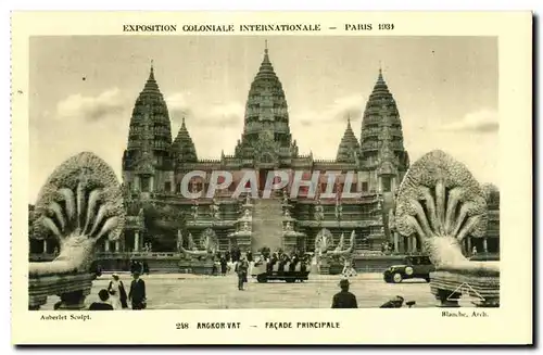 Ansichtskarte AK - Exposition Coloniale Internationale - Paris 1931 Angkor vat - Facade Principale