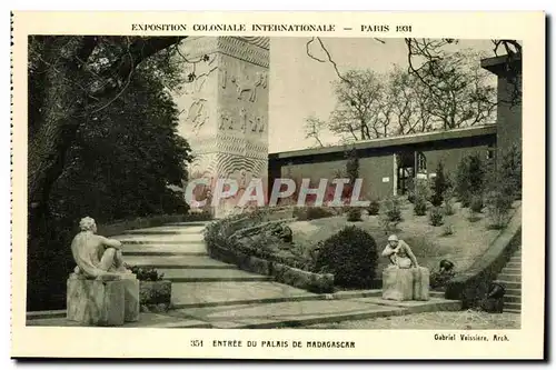 Ansichtskarte AK - Exposition Coloniale Internationale - Paris 1931 Entree du Palais de Madagascar