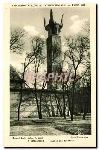 Ansichtskarte AK - Exposition Coloniale Internationale - Paris 1931 Madagascar - Aloalo des Buchanes