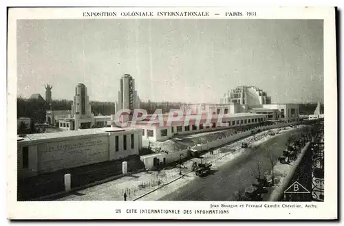 Cartes postales - Exposition Coloniale Internationale - Paris 1931 Cite Internationale des Infomations