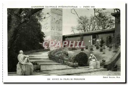 Cartes postales - Exposition Coloniale Internationale - Paris 1931 Entree du palais de Madagascar