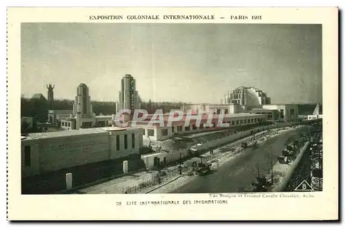 Cartes postales - Exposition Coloniale Internationale - Paris 1931 Cite Internationale des Informations