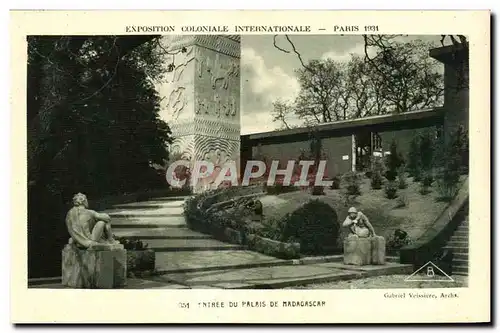 Ansichtskarte AK - Exposition Coloniale Internationale - Paris 1931 Entree du Palis de Madagascar