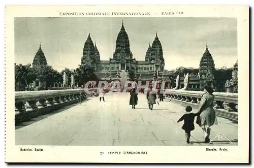 Cartes postales - Exposition Coloniale Internationale - Paris 1931 Temple d Angkor- Vat