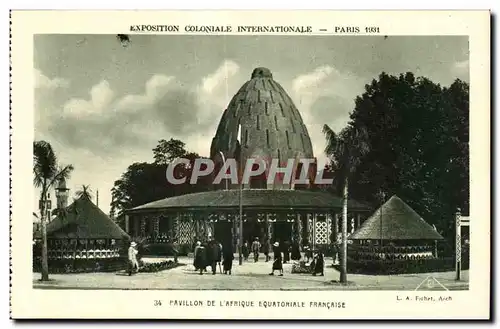 Ansichtskarte AK - Exposition Coloniale Internationale - Paris 1931 Pavillon de l Afrique Equatoriale Francaise