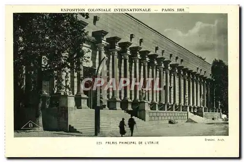 Ansichtskarte AK -Exposition Coloniale Internationale - Paris 1931 Palais Principal de l Italie