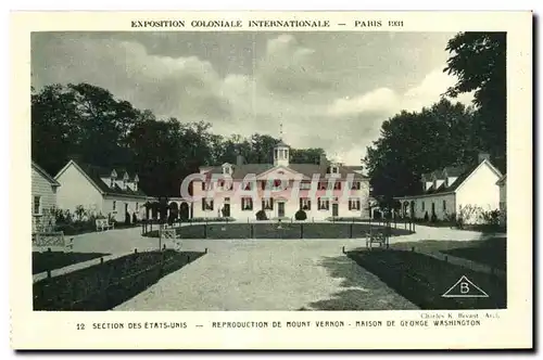 Ansichtskarte AK -Exposition Coloniale Internationale - Paris 1931 Section des Etats Unis - Reproduction de Mount